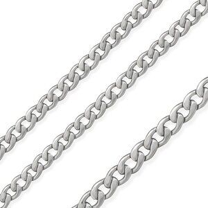 New Stainless Steel Wide Curb Chain Matte finished Curb Chain 7mm